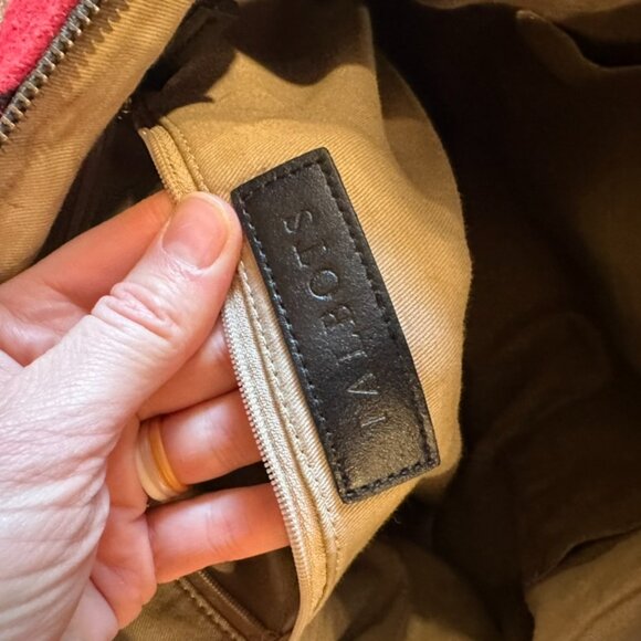 Talbots Buffalo Check Red and Black Plaid Slouchy Handbag - Picture 2 of 8